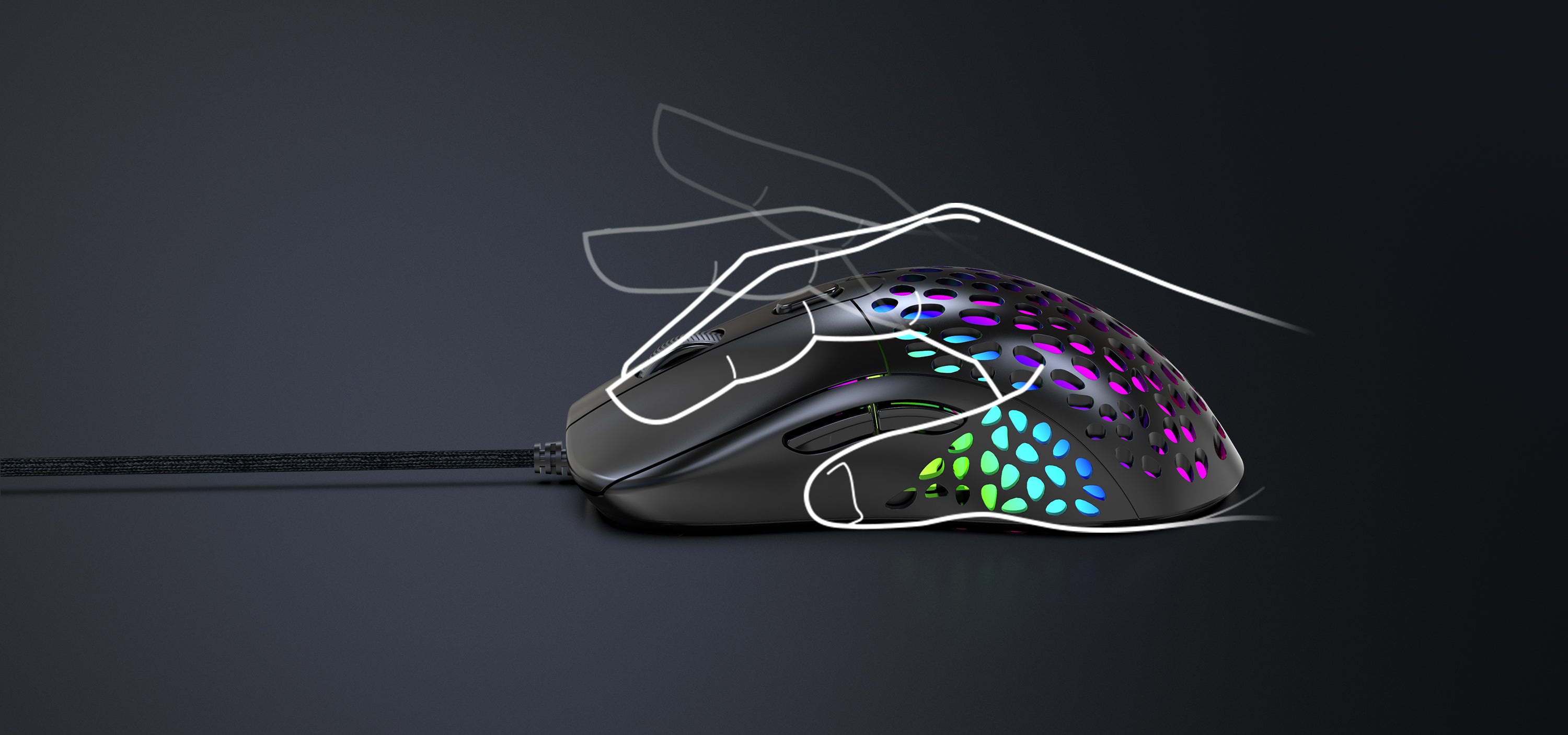 Hawk Computer Mouse Blade Hawks X7 RGB Gaming Mouse