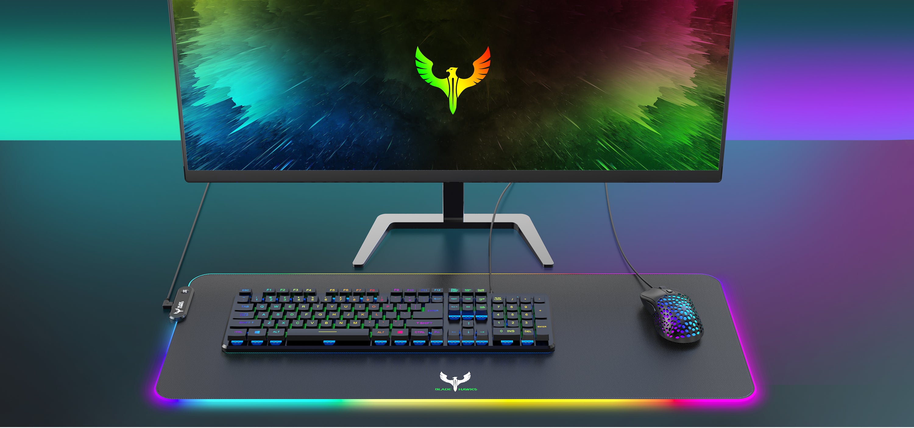 Hawk Computer Mouse Blade Hawks X7 RGB Gaming Mouse